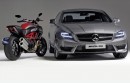 Diavel meets CLS 63 AMG