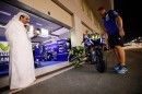 Losail test, Qatar 2015: Rossi at the box