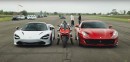 Ducati Superbike Drag Races Two Supercars, Proves a Point