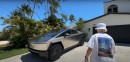 Dude Rents a Tesla Cybertruck Then Engages Drift Mode