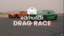 BMW M8 Competition vs. Ford Mustang Shelby GT500 Edmunds at Willow Springs