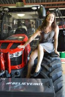 Dutch Girl Leaves into a Journey to the South Pole with a Tractor