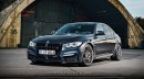 F82 M4 with Huge 2021 M4 grille (rendering)