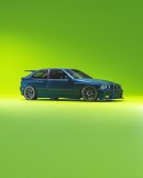 E36 BMW 3 Series Compact Ford Escort Cosworth mashup rendering by ar.visual_