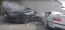 E36 M3 vs Supra crash