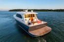 Eastbay 60 Downeaster Motor Yacht Rear Profile