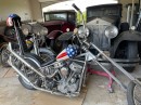 This Captain America chopper claims to be the rebuilt original from the 1969 film Easy Rider