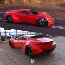 Toyota GR Celica revival rendering by disander_concepts