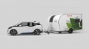 World's first e-caravan, the e.home Coco from Dethleff that can tow and park itself