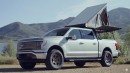 Ford F-150 Lightning gets trail-happy with suspension lift, rooftop tent install