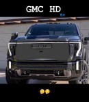 Electric GMC Sierra HD rendering by showallcars