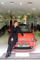 Ella Eyre Takes Delivery of Her Cute Fiat 500
