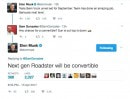 Elon Musk confirms next-gen Roadster to be convertible