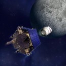 NASA's LCROSS impacting the Moon