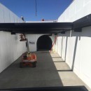 Staging area for Boring Company's tunnel digging
