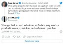 Elon Musk tweets and replies on Twitter