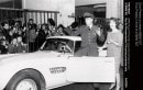 The delivery ceremony of Elvis Presley' BMW 507