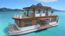 ELYT custom cat is a luxury floating villa that will charter in Bora Bora