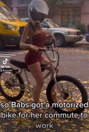 Emily Ratajkowski on E-Bike