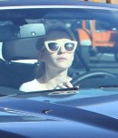 Emma Roberts Seen Driving Her 2015 Mustang Convertible
