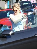 Emma Roberts Seen Driving Her 2015 Mustang Convertible