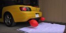 Engineering Explained Honda S2000 inflating baloons