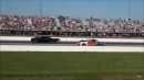 Boosted Plymouth Road Runner no prep drag racer vs. Chevy S10 and Turbo Fox Body Mustangs