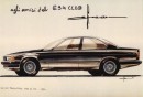 Original BMW E34 5 Series Sketch