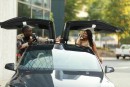 Erica Dixon and Lil Scrappy's Daughter Emani and Tesla Model X