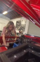 Sydney Sweeney Working on Her 1969 Ford Bronco