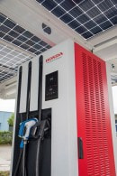 Honda's electric vehicle charging station opened at its European R&D Center