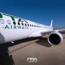 Airbus A220 in "Born to be sustainable" livery