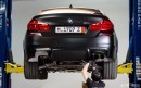Matte Black BMW F10 M5 with Eisenmann Race Exhaust