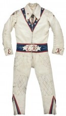 Evel Knievel leather suit and walking stick