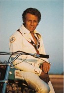 Evel Knievel leather suit and walking stick