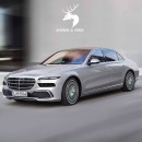 Mercedes-Benz S-Class BMW 7 Series mashup rendering by andras.s.veres