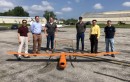 E450 fixed-wing drone demo flight