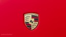Porsche badge on 2020 Porsche 911 Carrera S