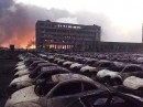 Explosion in Chinese City of Tianjin Burns Dozens of VW Beetles and Hundreds of Other Cars