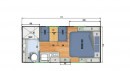 HQ14 Travel Trailer Floorplan