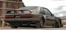 Twin-Turbo Ford Mustang slammed widebody restomod rendering by personalizatuauto