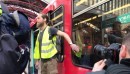 Extinction Rebellion protesters will often glue themselves to trains, buildings or among themselves during protests