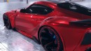 2023 Toyota GR Supra Sport widebody rendering by carmstyledesign
