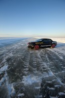 Bentley Supersports Convertible on the Ice Track