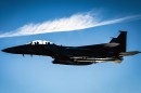 F-15E Strike Eagle over the North Sea
