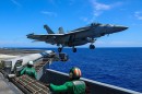 F/A-18 Super Hornet taking off from USS Abraham Lincoln (CVN 72)