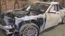 F01 BMW 7 Series Wreck Repaired by Russian Mechanic