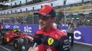 Leclerc Giving an Interview After Qualifying at the Saudi Arabian GP ended