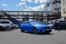 F10 BMW M5 in Blue Satin Chrome