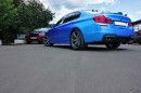 F10 BMW M5 in Blue Satin Chrome